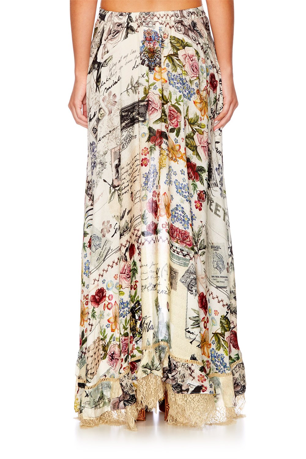 MEMORY LANE HIGH LOW HEM FULL SKIRT