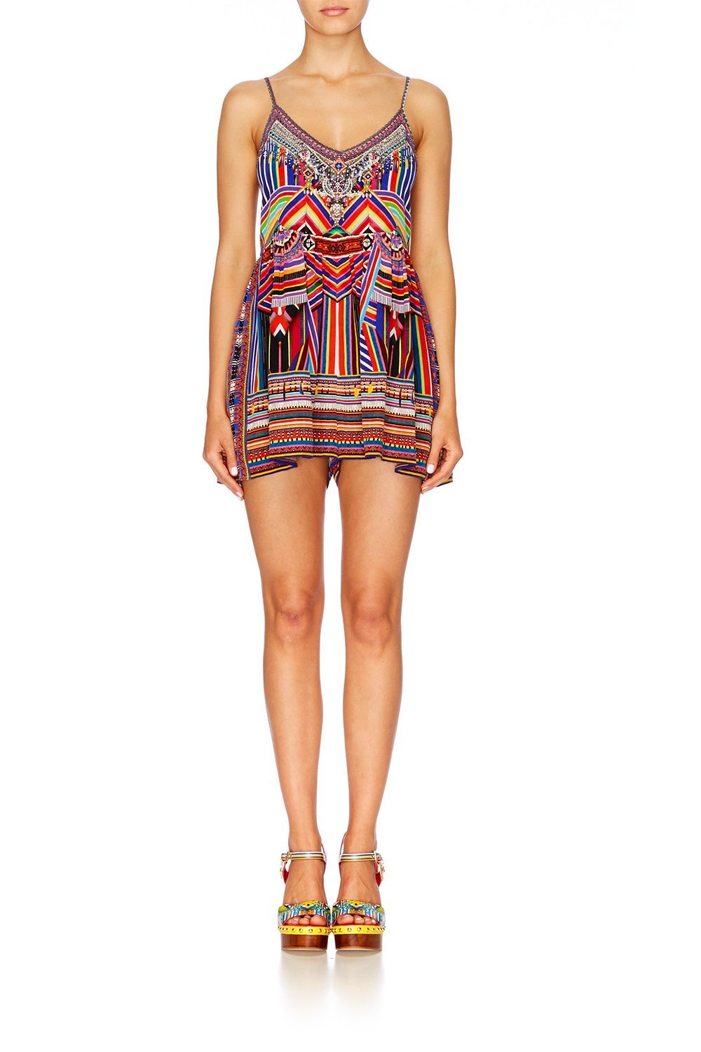 TSACHILA BLESSING GATHERED PLAYSUIT