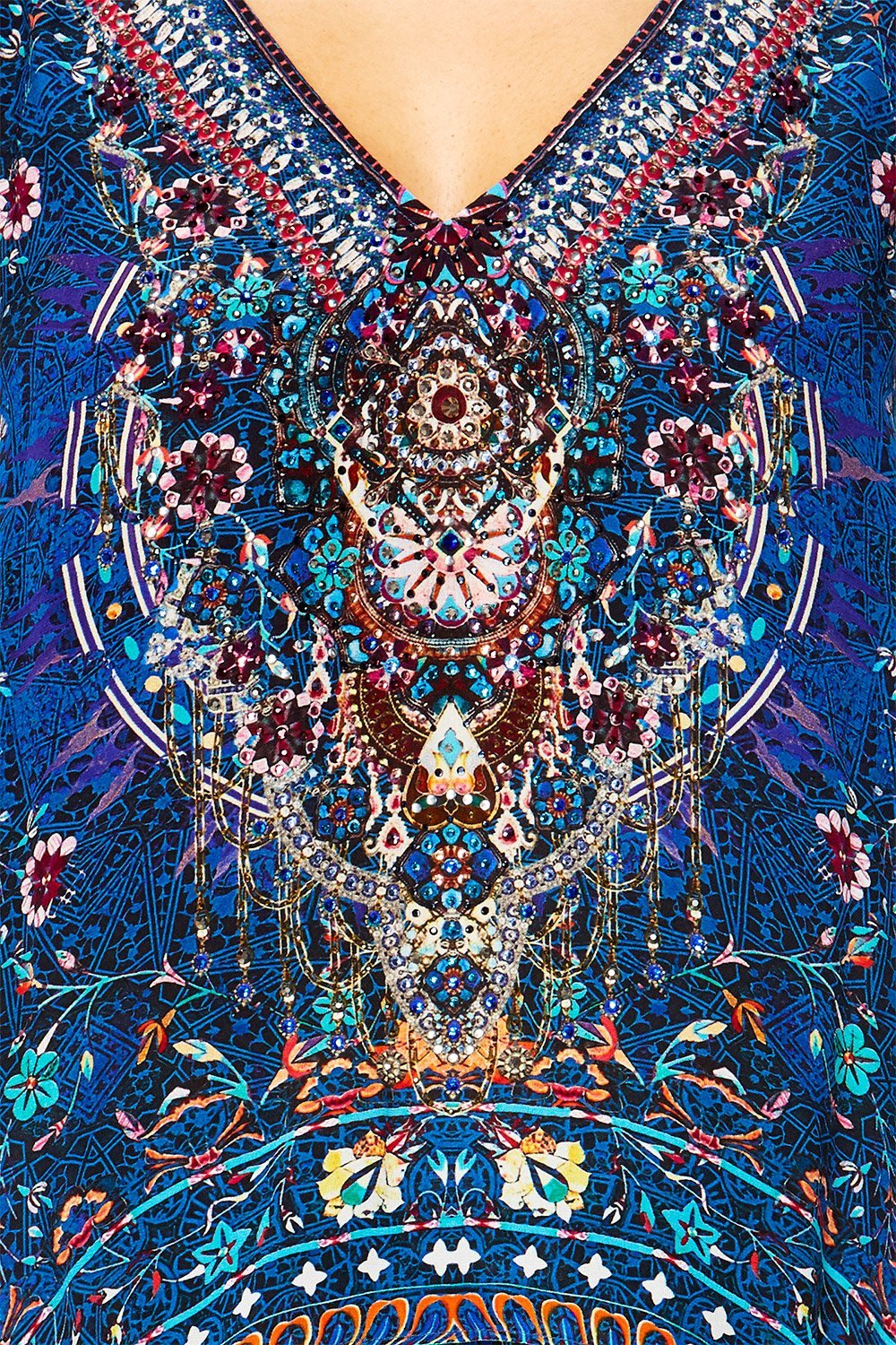 KINDNESS KALEIDOSCOPE HIGH LOW CROSS OVERLAY TOP