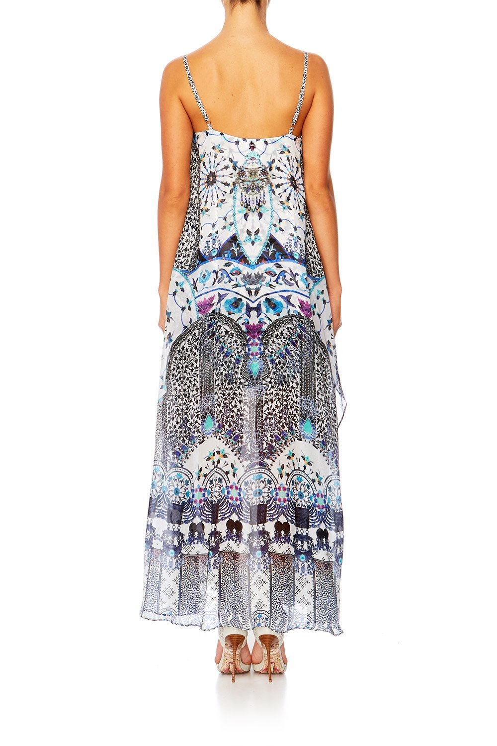 IN THE CONSTELLATIONS MINI DRESS W LONG OVERLAY