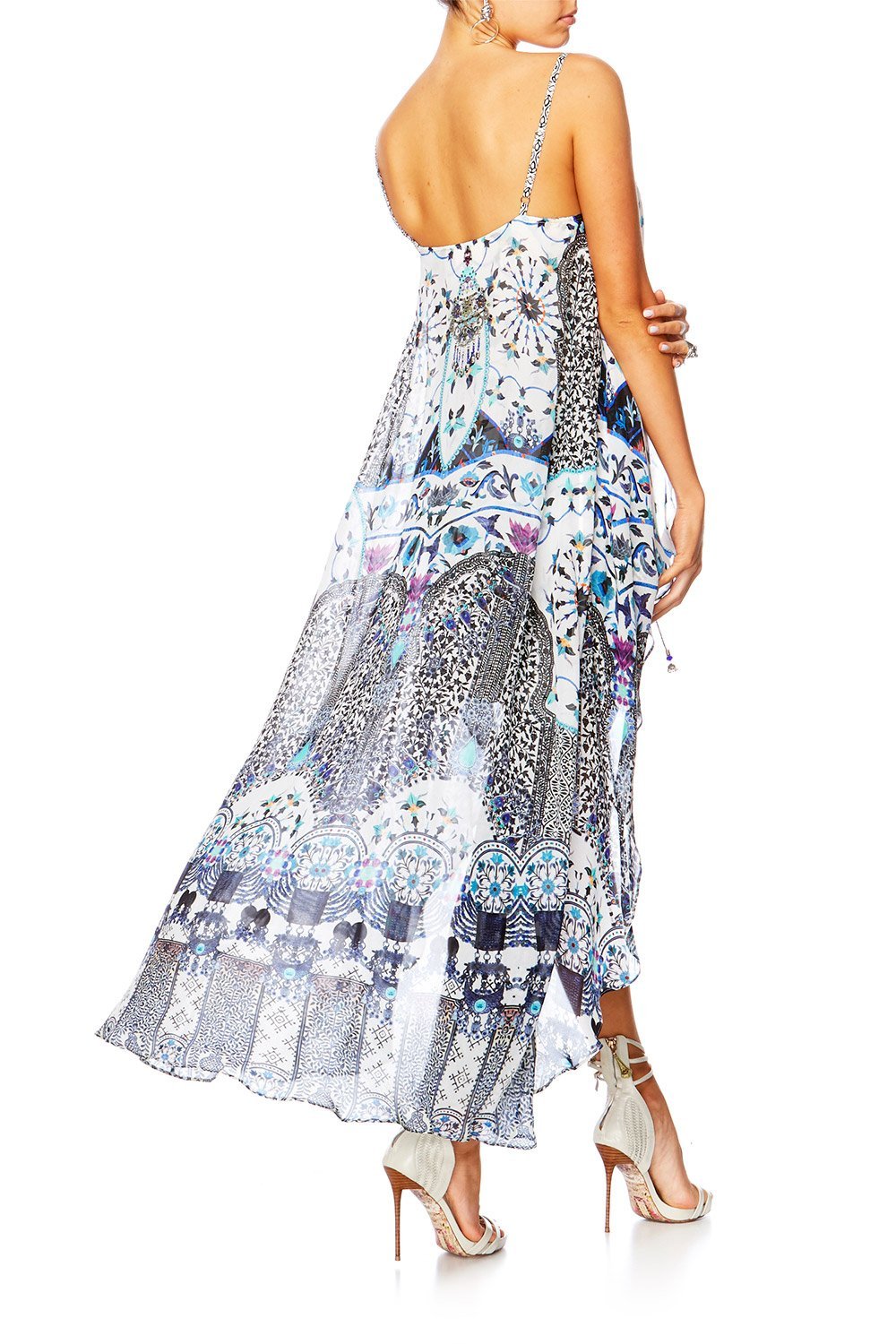 IN THE CONSTELLATIONS MINI DRESS W LONG OVERLAY