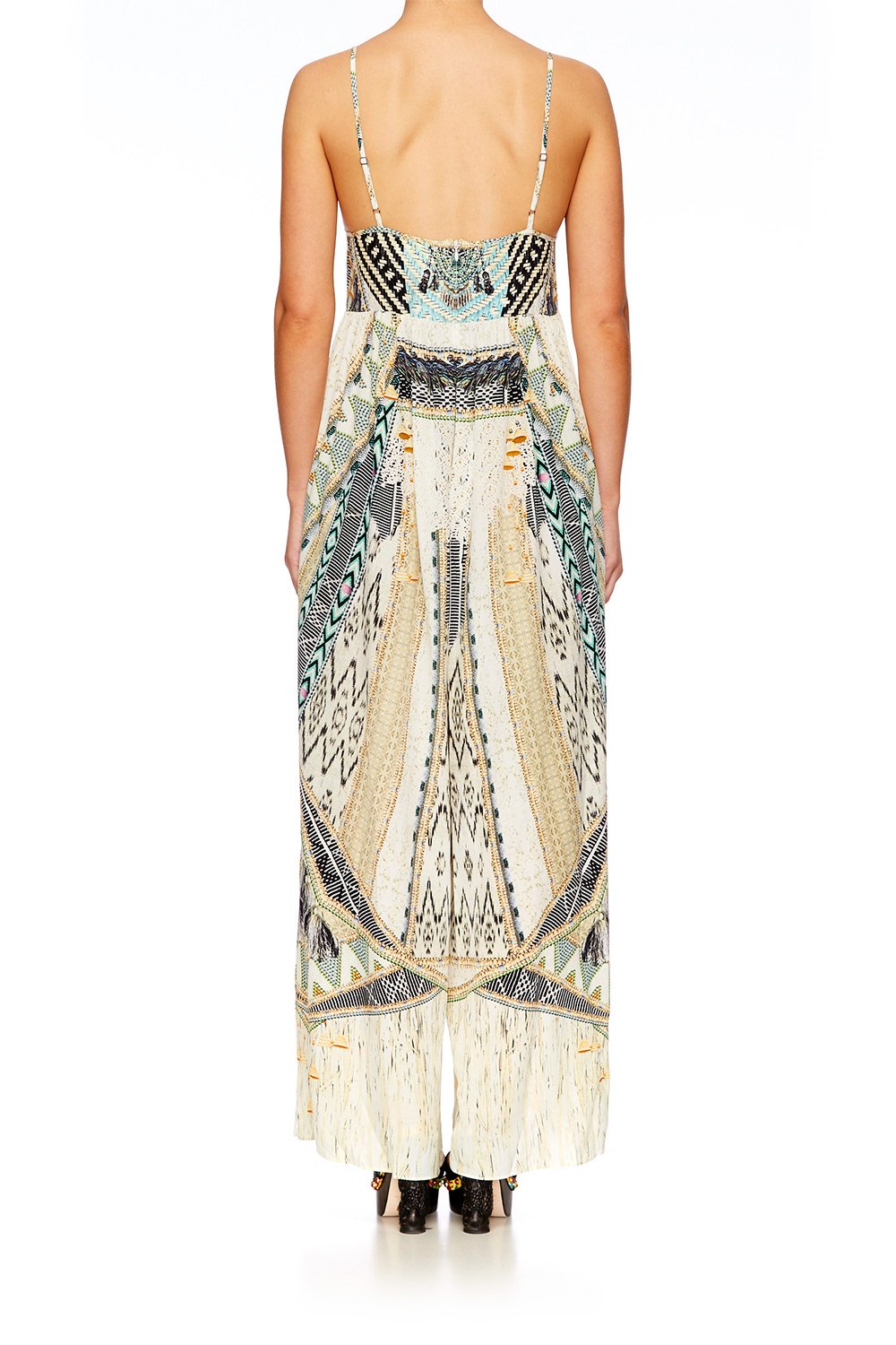 WEAVE ON GATHERED WIDE LEG JUMPSUIT