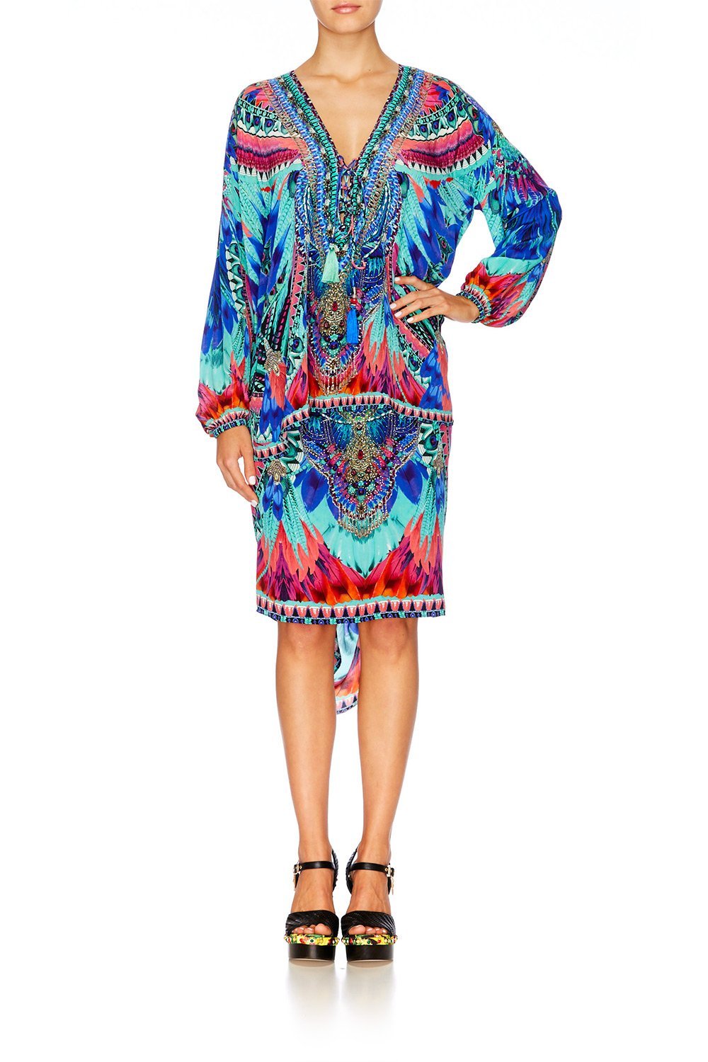 SKY FALL LACE UP SHIRT