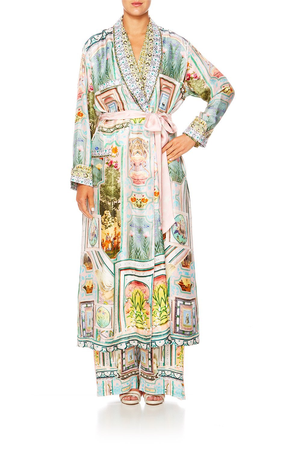 MATRIARCH MUSINGS LONG ROBE W TIE