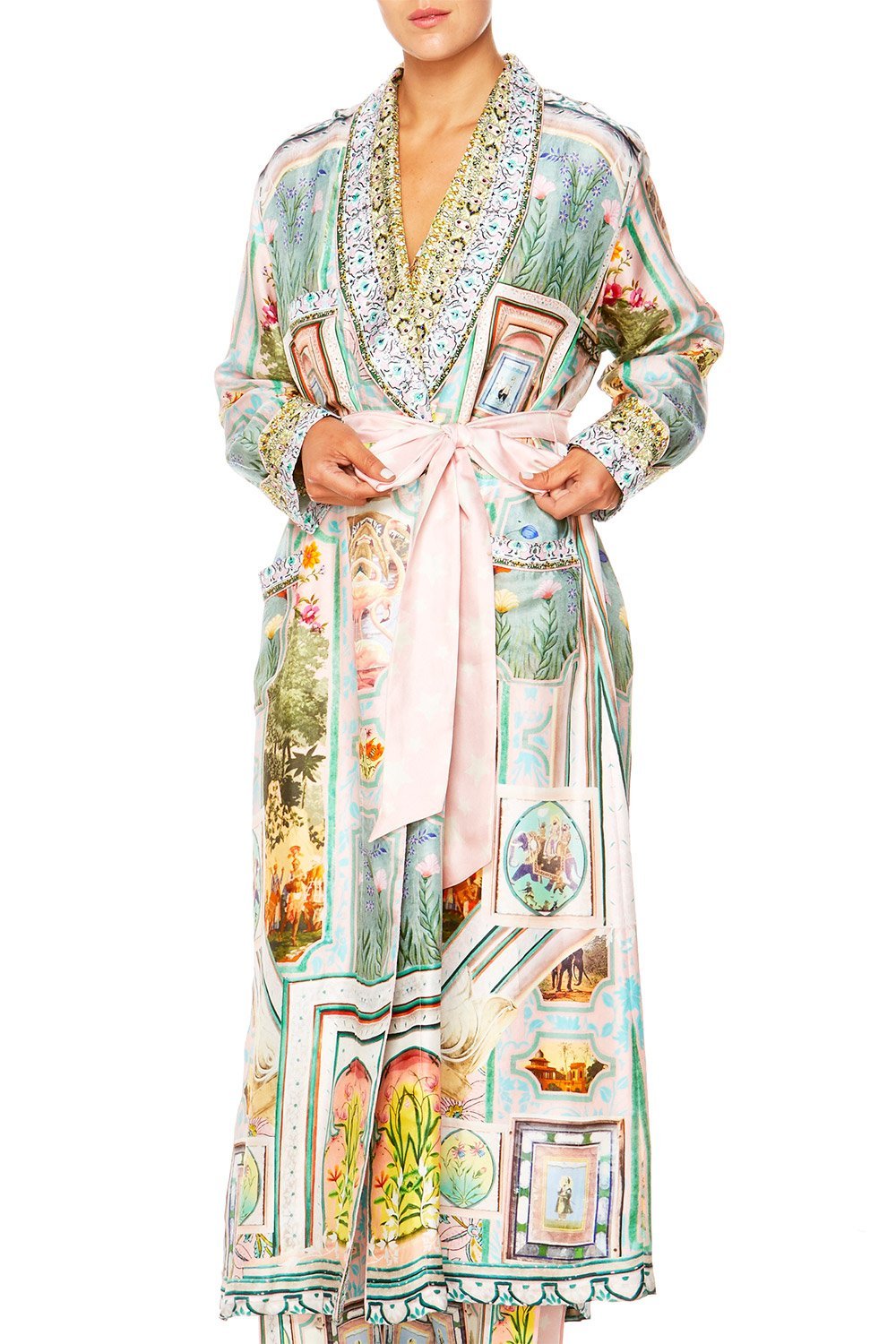 MATRIARCH MUSINGS LONG ROBE W TIE