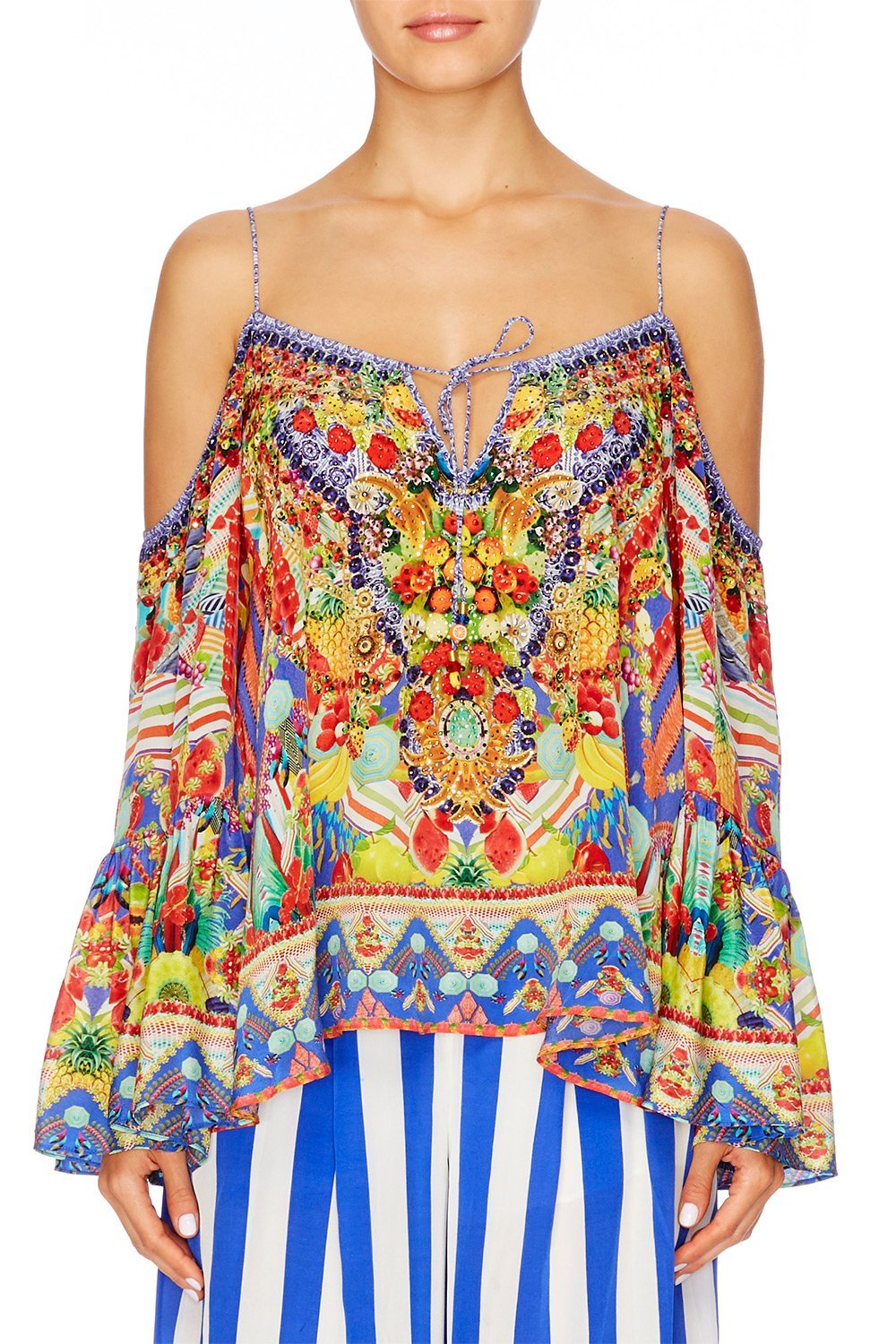 RIO RIOT DROP SHOULDER TOP