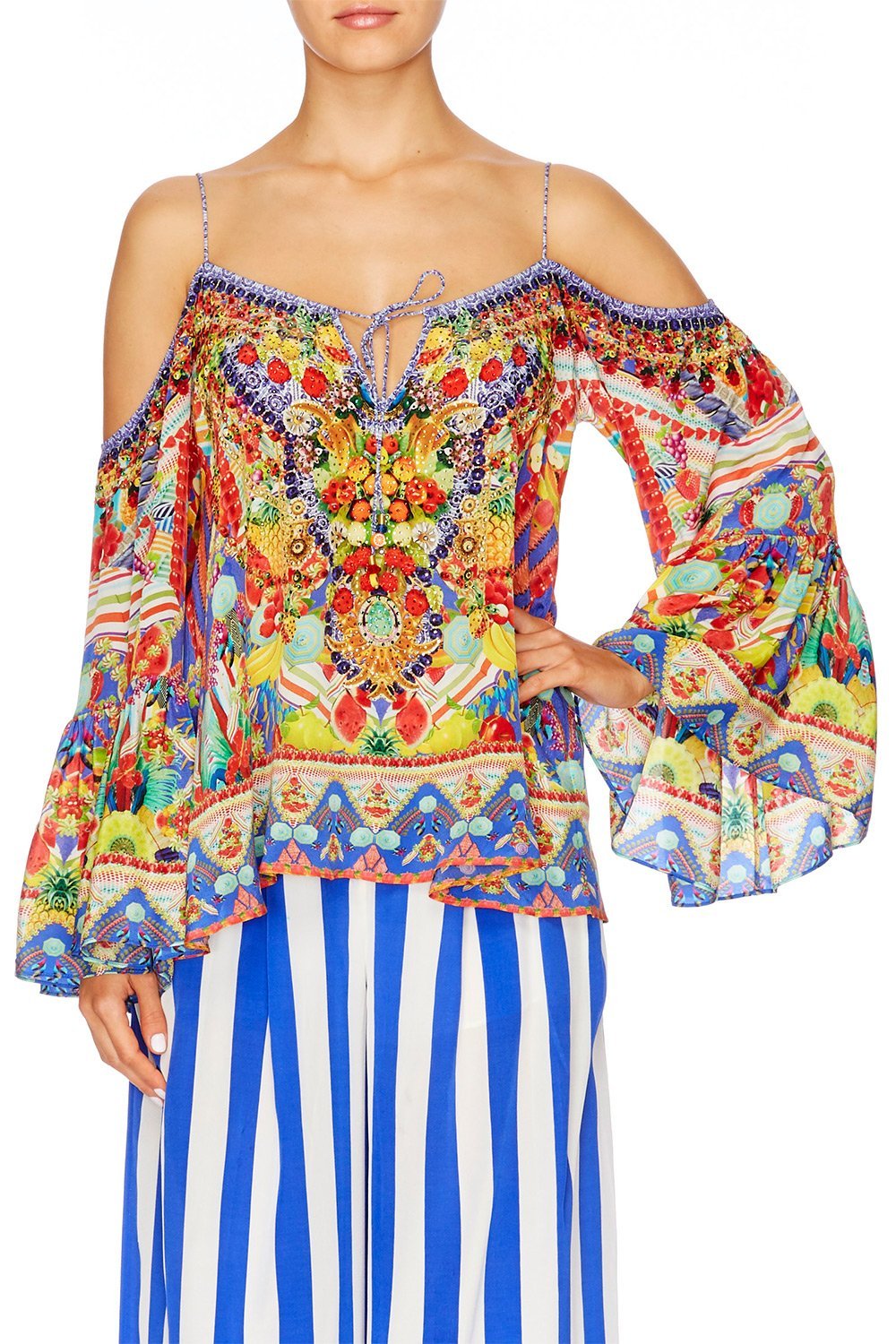 RIO RIOT DROP SHOULDER TOP