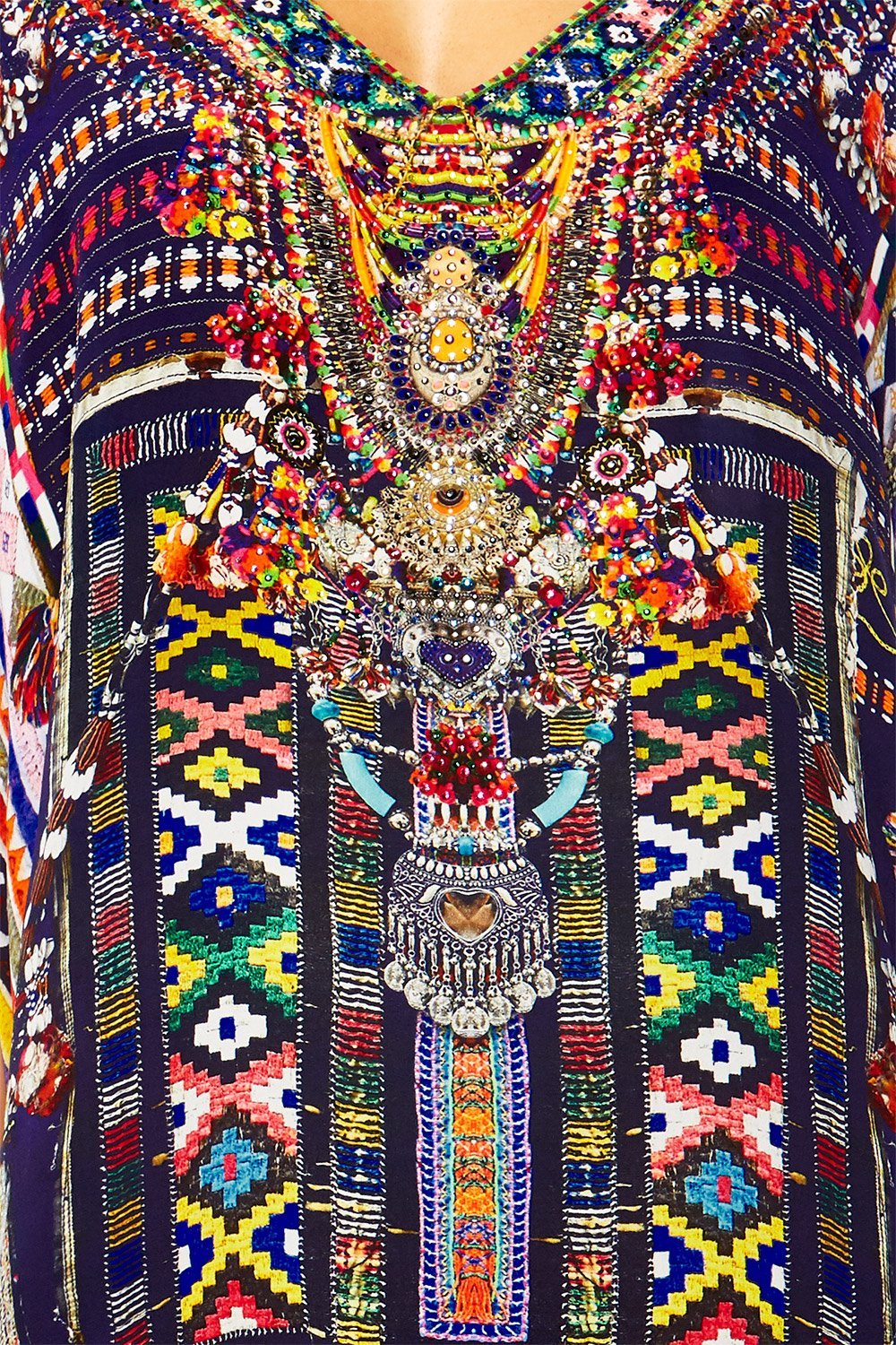 WHERE YOULL FIND ME V-NECK KAFTAN