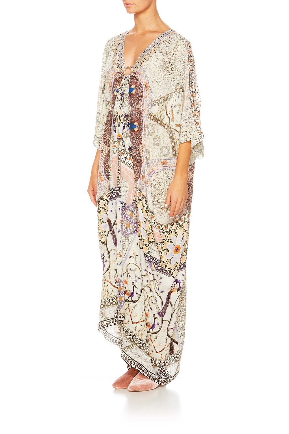 MAMA BAKSHI SPLIT SLEEVE KAFTAN W HARDWEAR