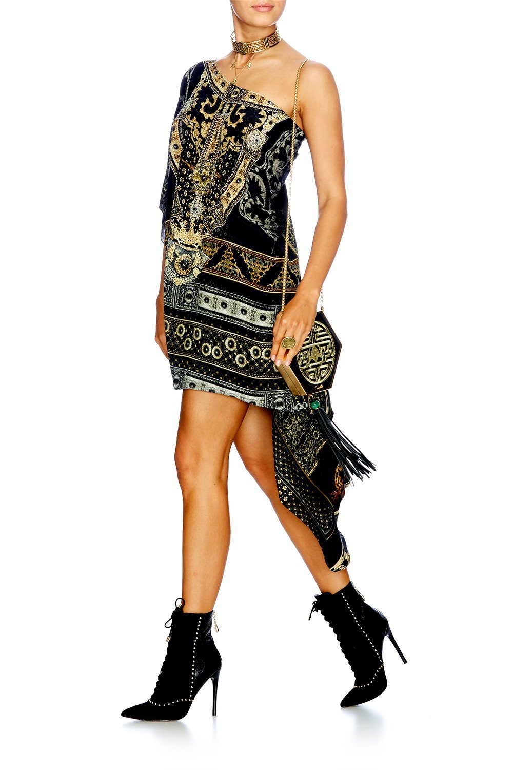 FOR THE LOVE OF LHASA ROUND NECK KAFTAN