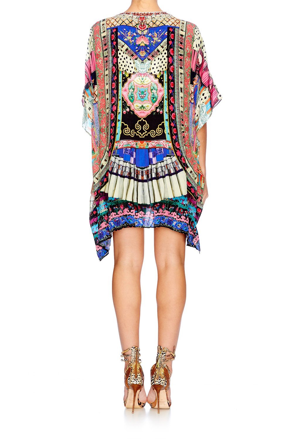 ABOUT A GIRL SHORT LACE UP KAFTAN