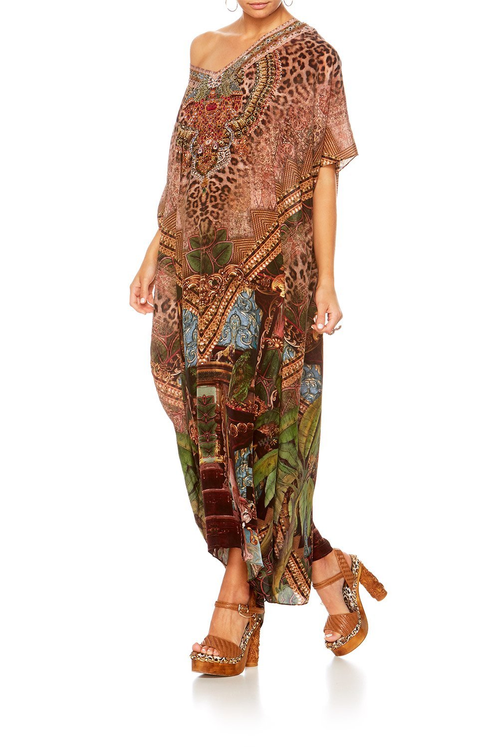 THE GYPSY LOUNGE V-NECK KAFTAN