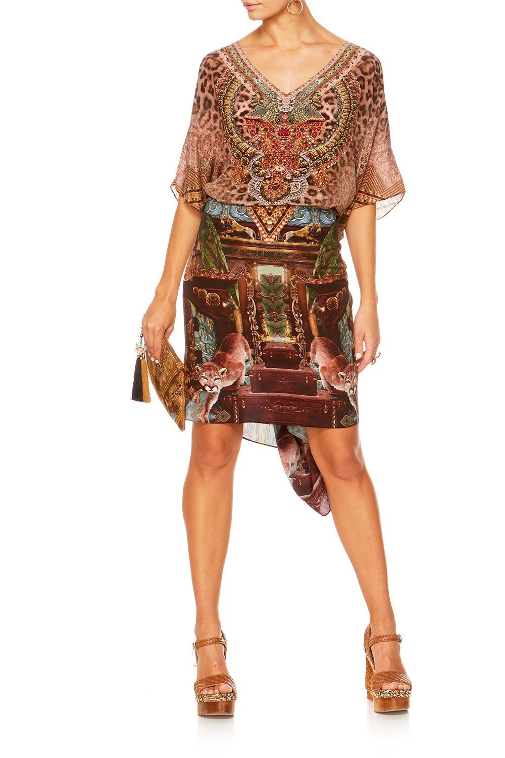 THE GYPSY LOUNGE V-NECK KAFTAN