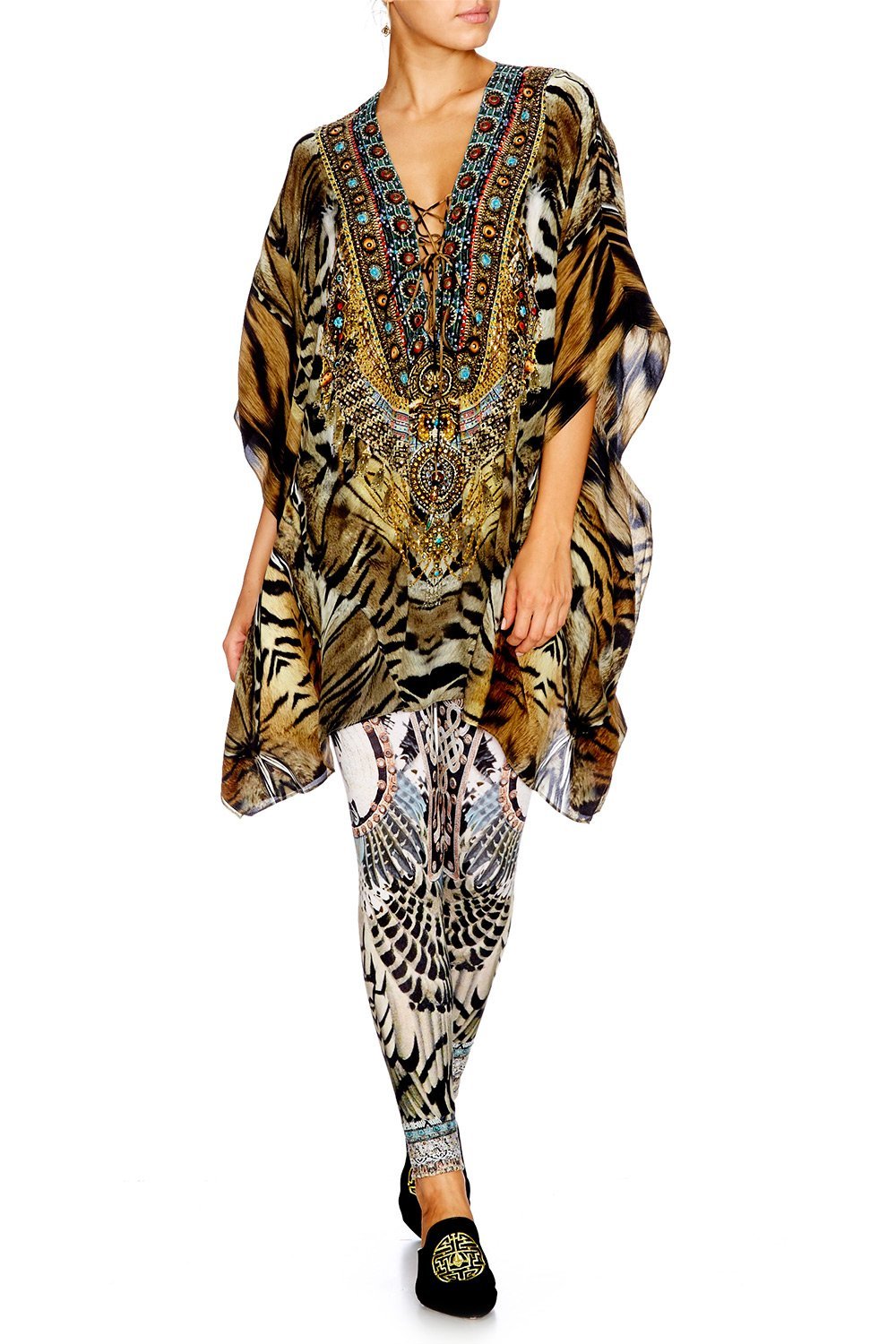 GIVEN TO THE WILD SHORT LACE UP KAFTAN