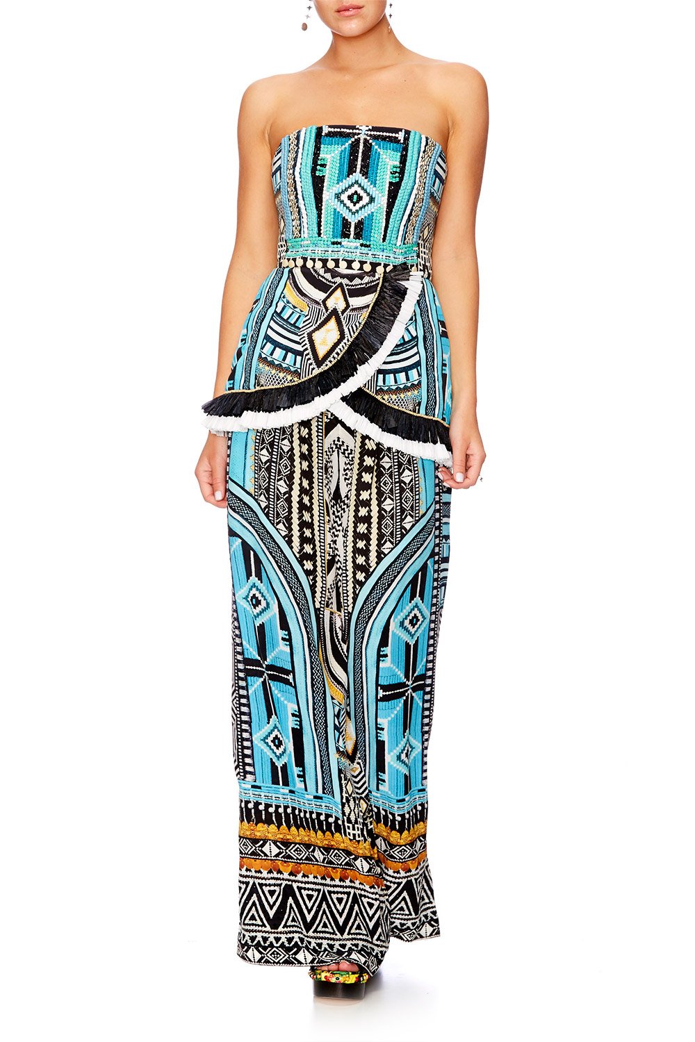 RUNAWAY READY CROSS OVER PEPLUM TOP