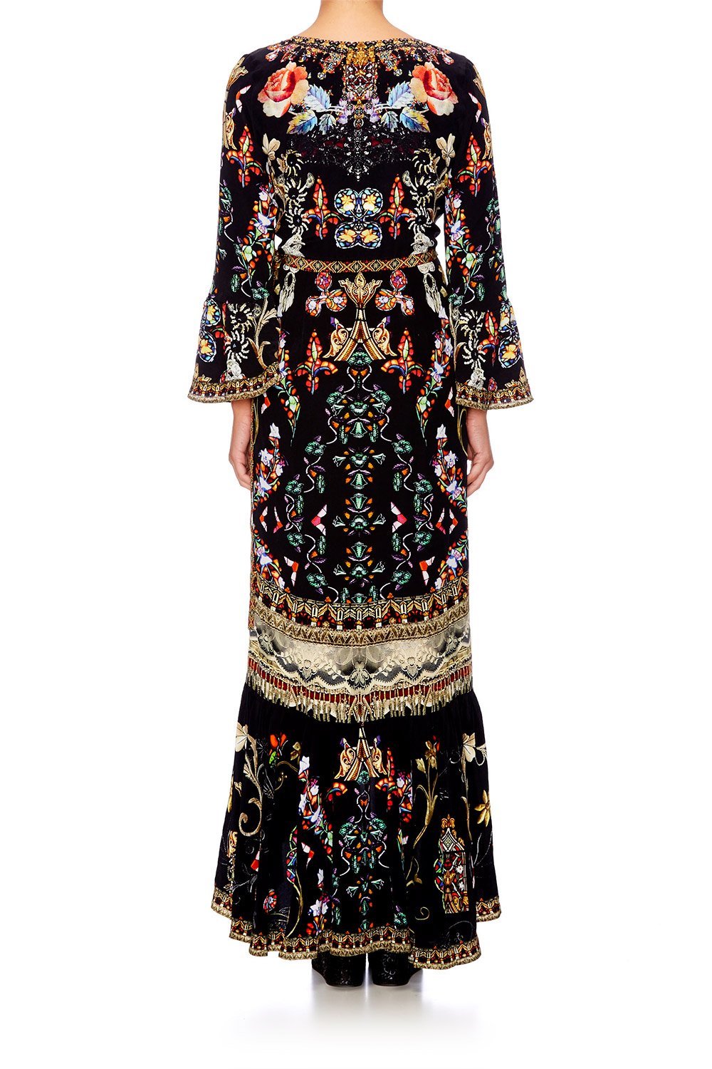 DANCING IN THE DARK LONG SLEEVE WRAP DRESS