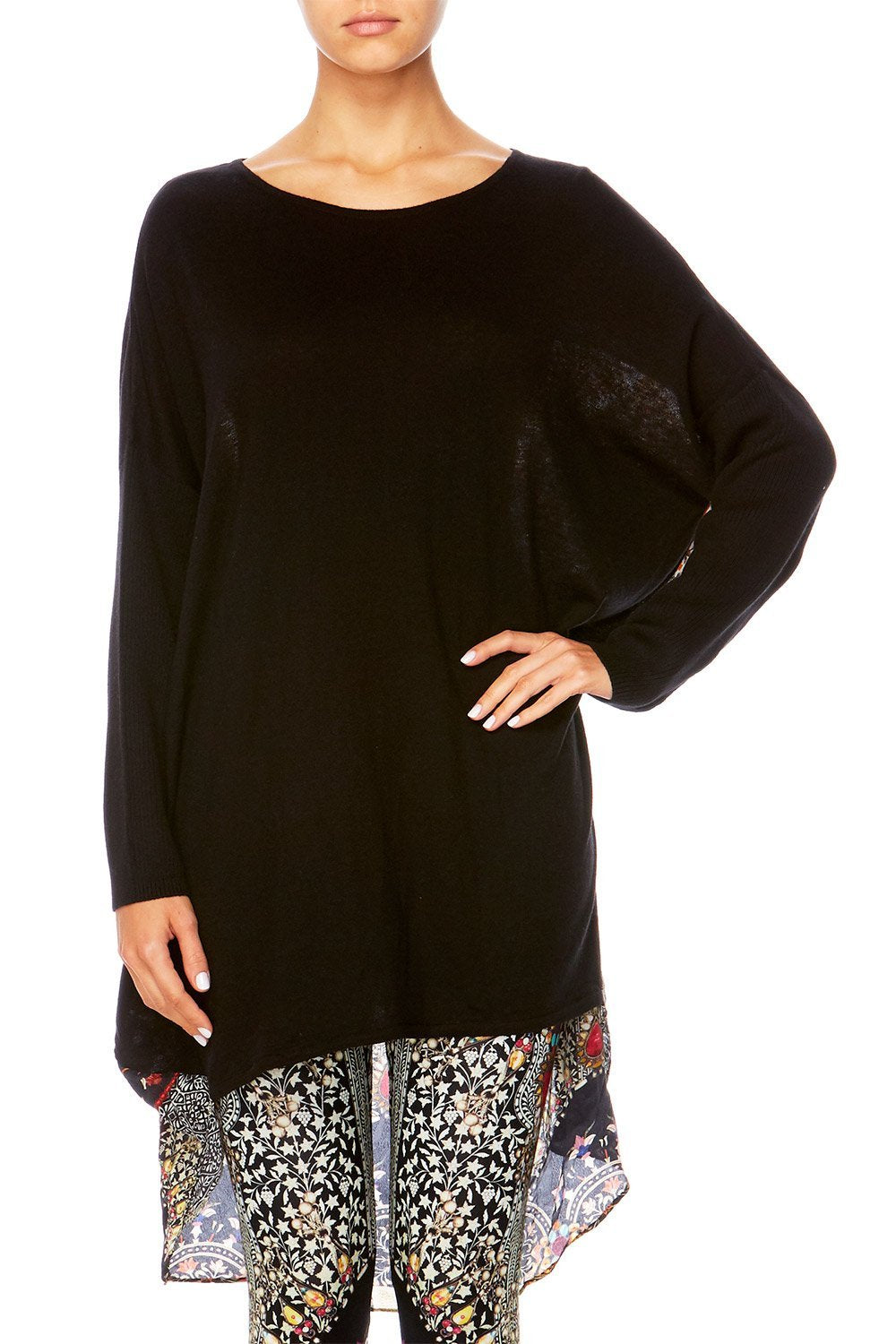 CHAMBER OF REFLECTIONS LONG SLEEVE JUMPER W PRINTED BACK