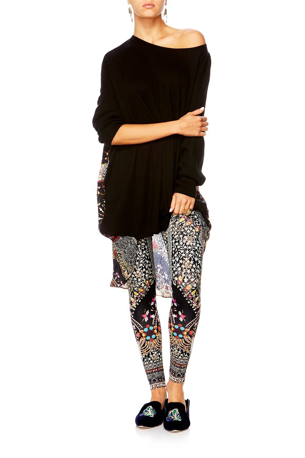 CHAMBER OF REFLECTIONS LONG SLEEVE JUMPER W PRINTED BACK
