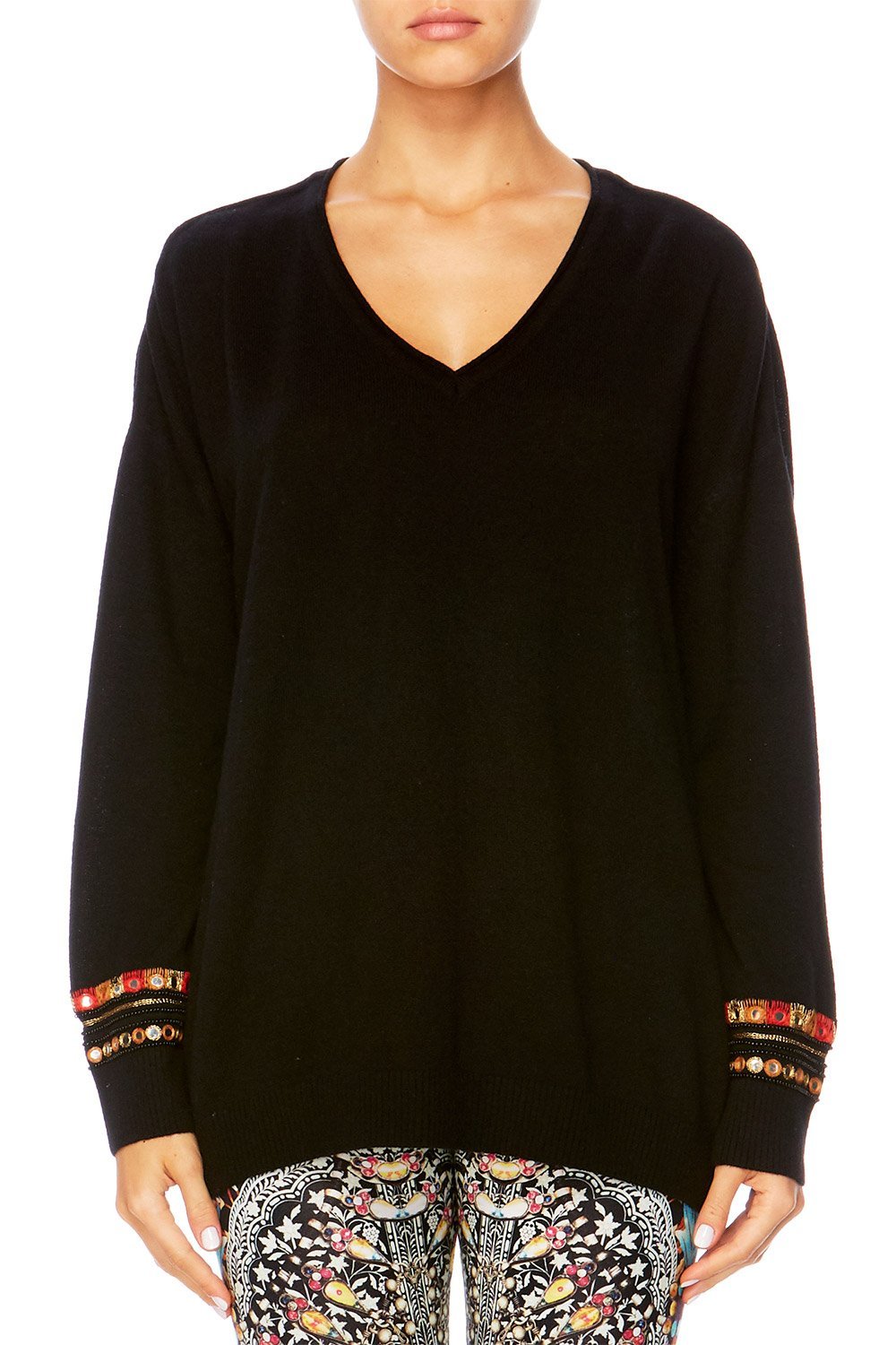 CHAMBER OF REFLECTIONS V-NECK LOOSE FIT JUMPER