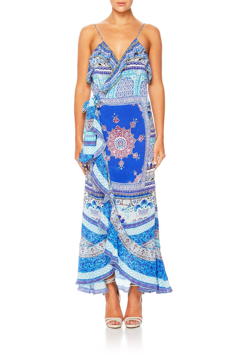 STRENGTH IN RAYS DRESS W FRILL & LONG BACK