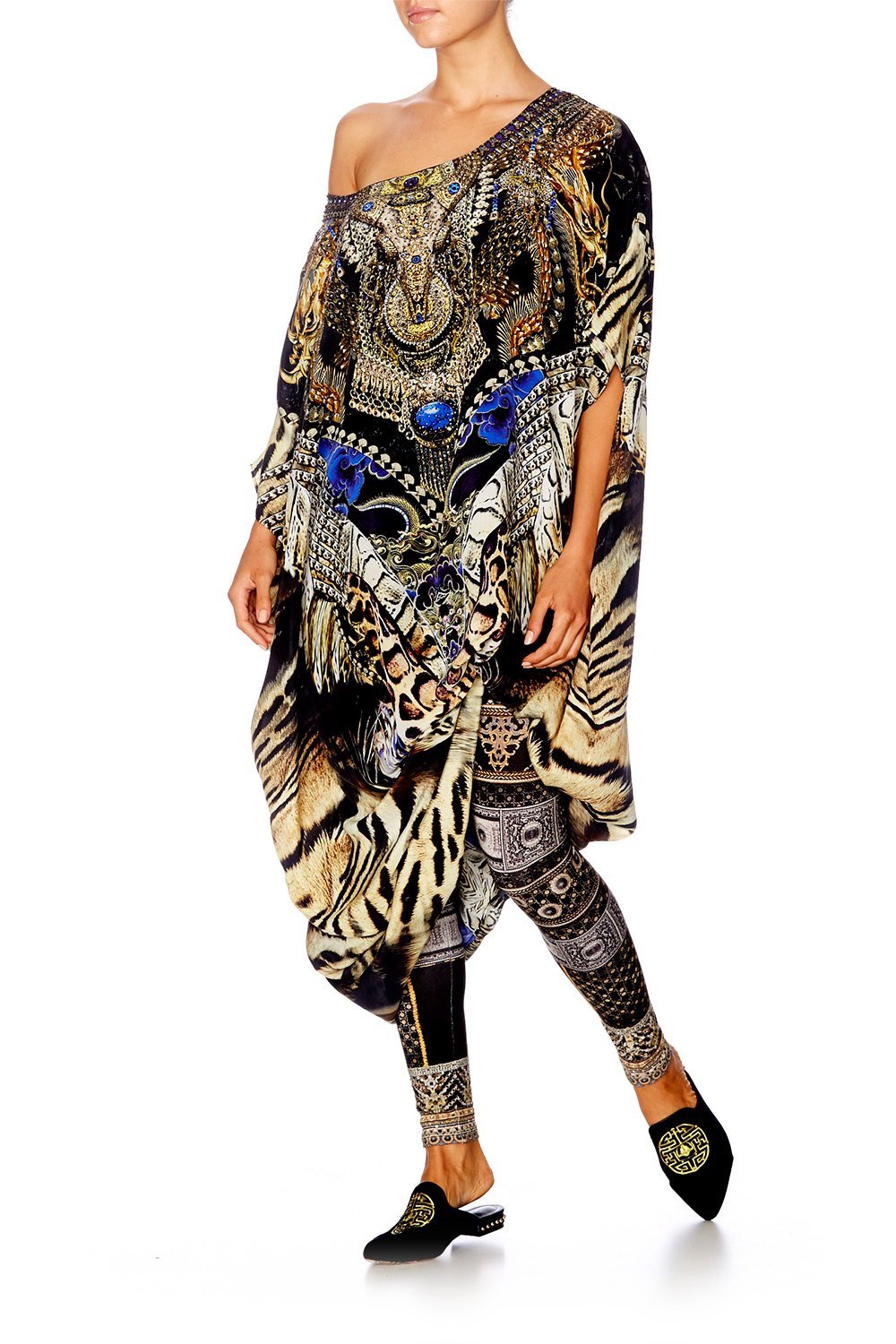 DRAGON LADY ROUND NECK KAFTAN