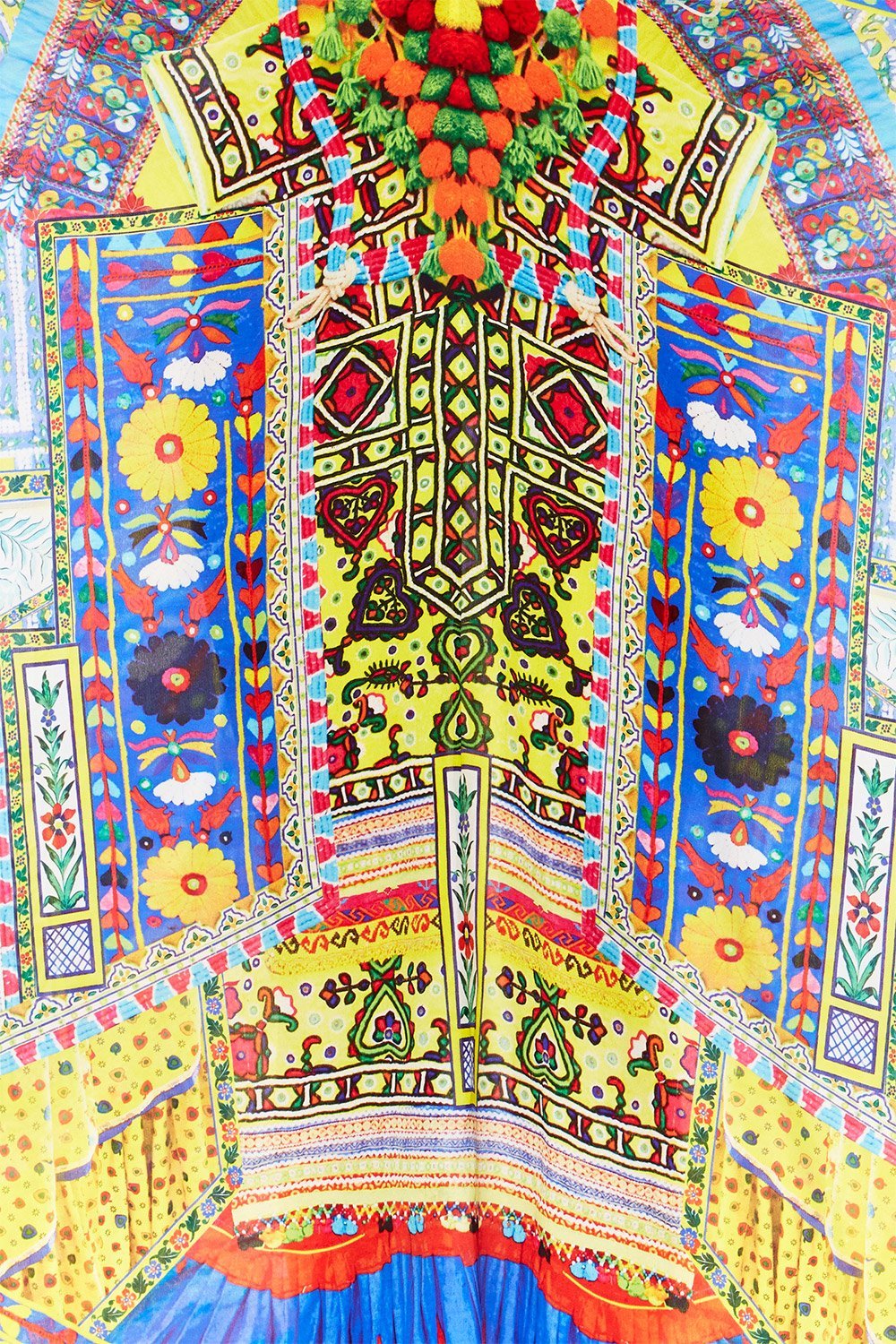 INSIDE MY MIND LONG DRESS W TIE FRONT