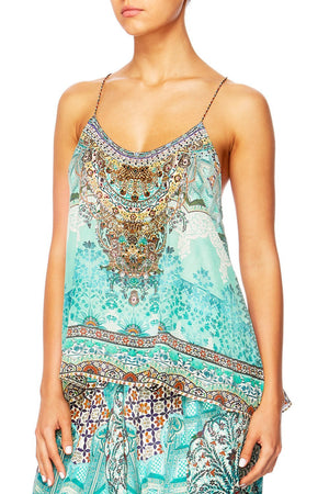 THE SPIRIT WITHIN T-BACK SHOESTRING STRAP TOP
