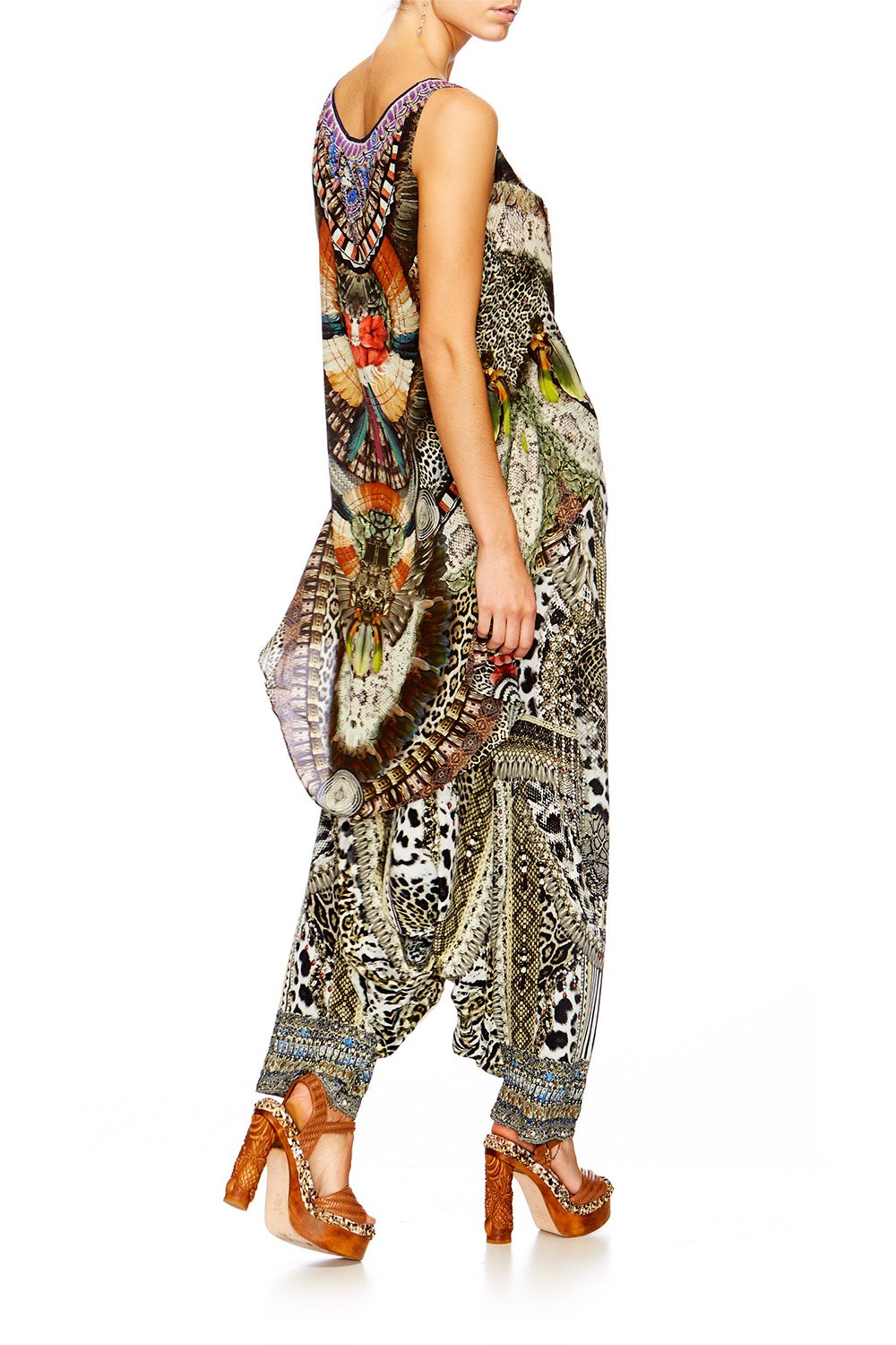 LIGHT MY FIRE SCOOP NECK TOP WITH LONG BACK