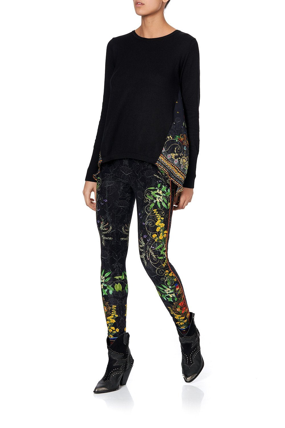 SILK GODET KNIT JUMPER BLACKHEATH BETTY