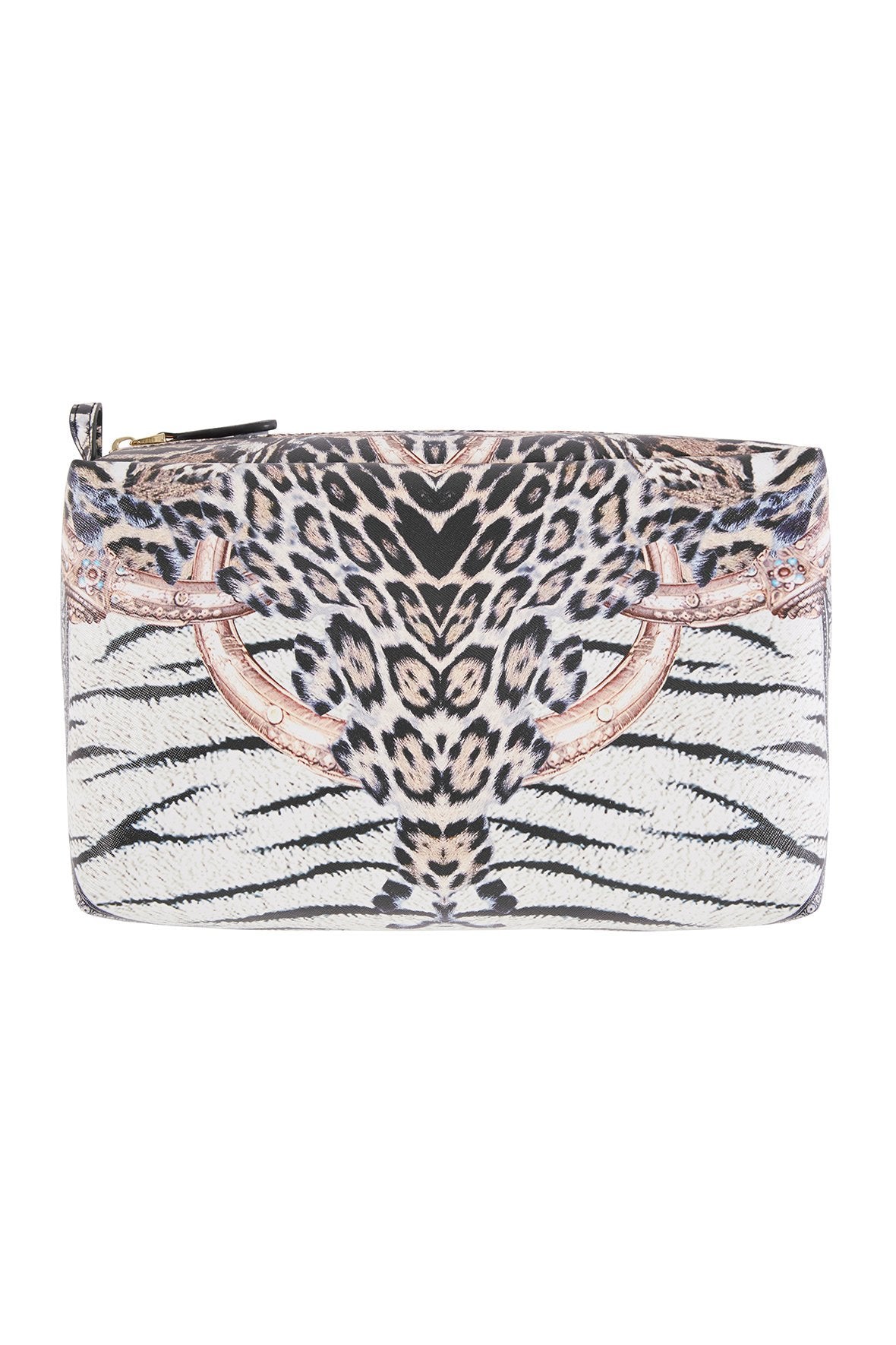 THE BODYGUARD SAFFIANO PRINTED MAKE UP BAG