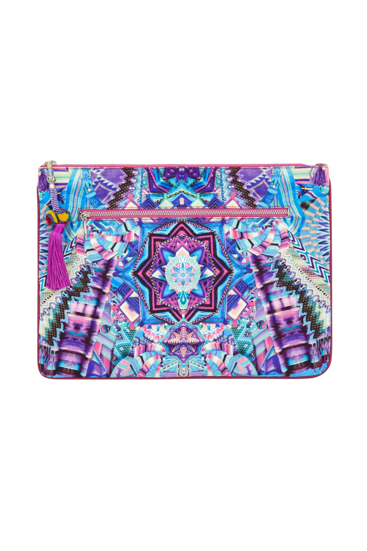 THREADS OF COSMOS LARGE CANVAS CLUTCH