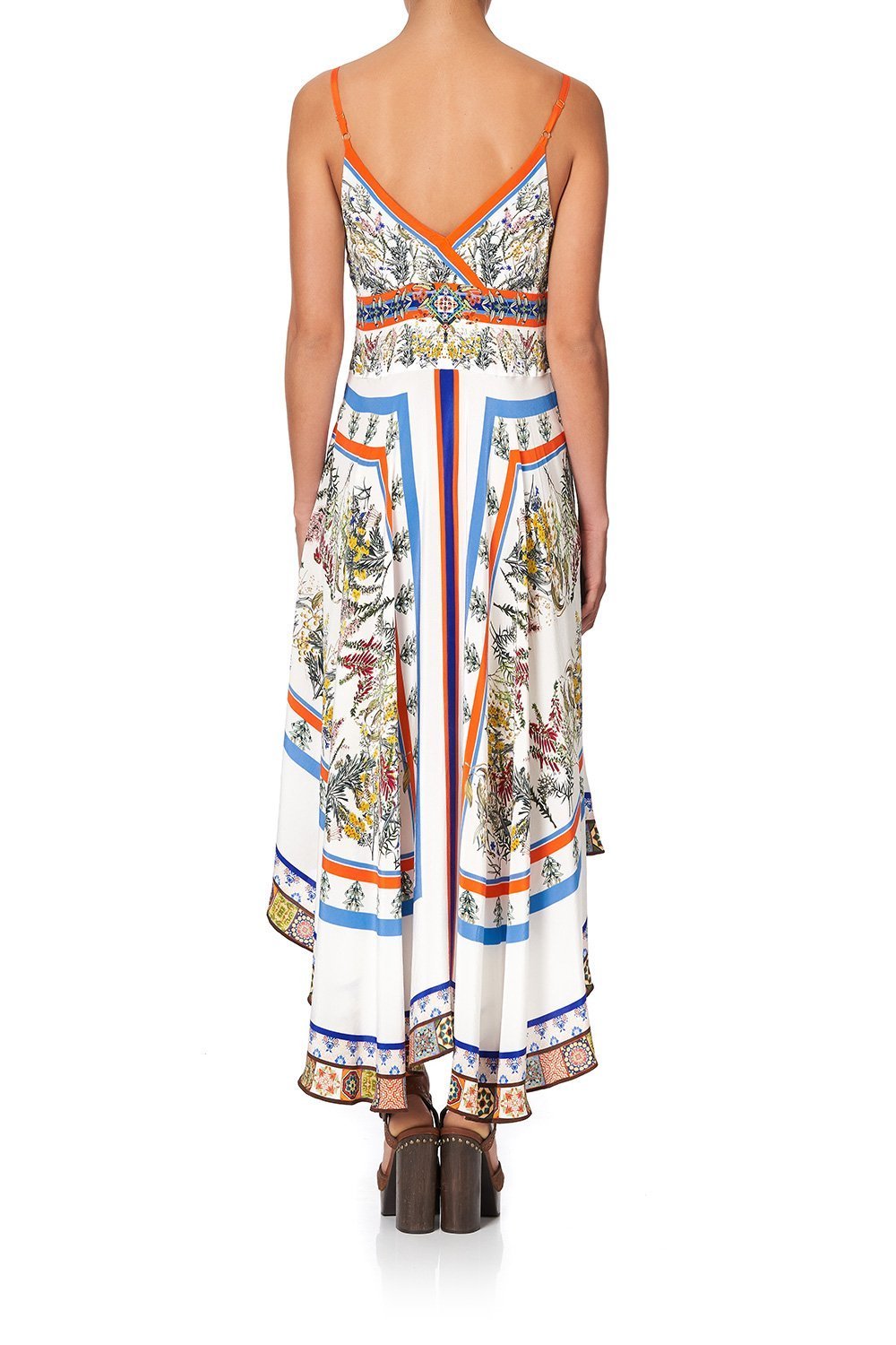 TIE DETAIL HIGH LOW DRESS GONE COAST