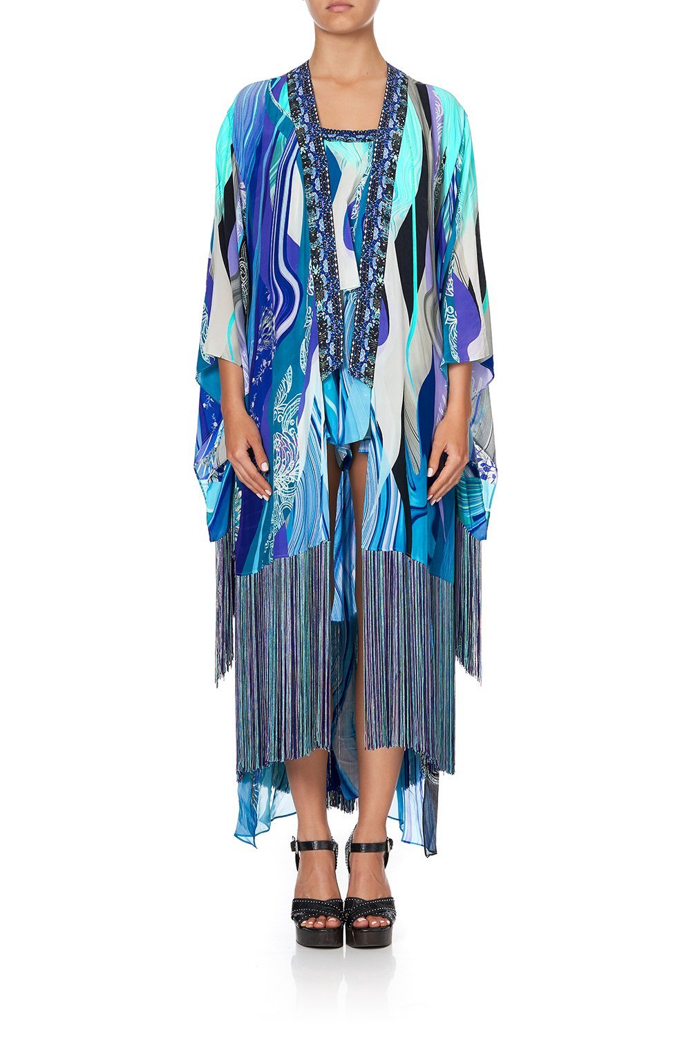 KIMONO WITH LONG UNDERLAYER WATEGOS WANDERLUST